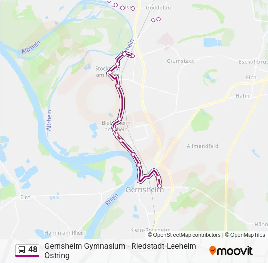 48 Bus Line Map