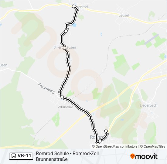 VB-11 Bus Line Map