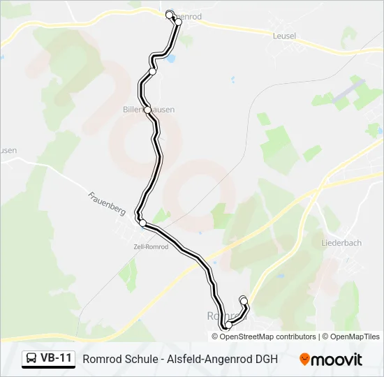 VB-11 Bus Line Map