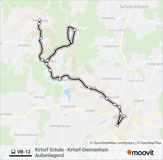 VB-12 Bus Line Map