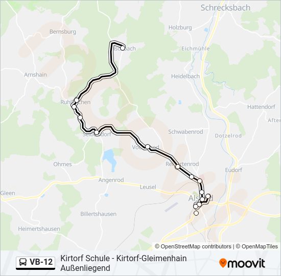 VB-12 Bus Line Map