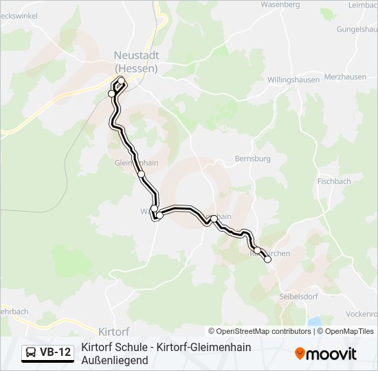 VB-12 Bus Line Map