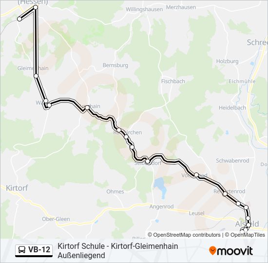 VB-12 Bus Line Map