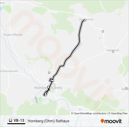 VB-13 Bus Line Map