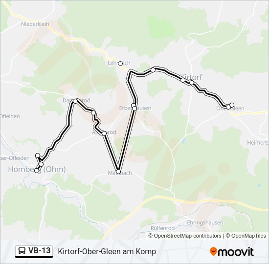 VB-13 Bus Line Map