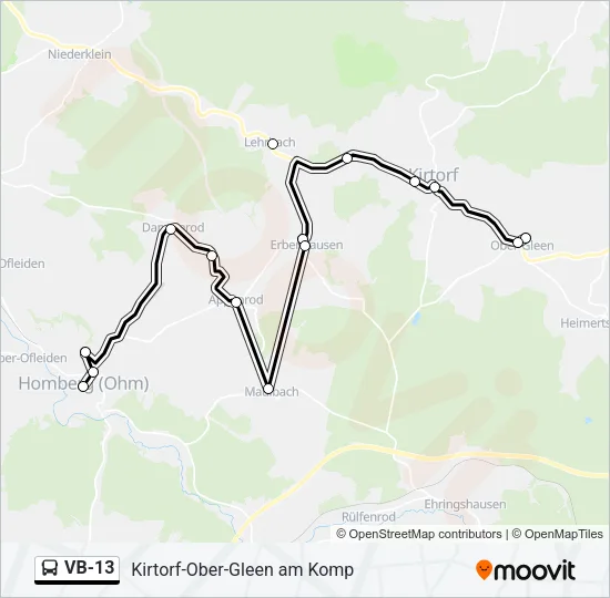 VB-13 Bus Line Map