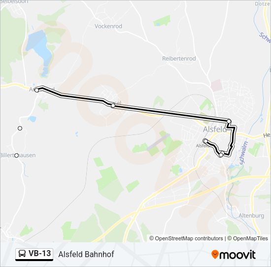 VB-13 Bus Line Map