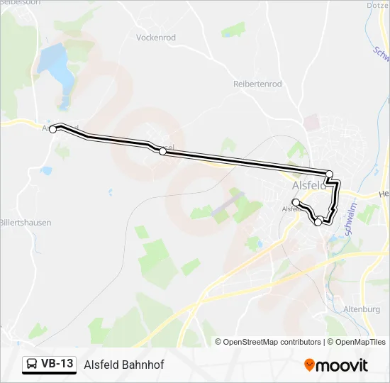 VB-13 Bus Line Map