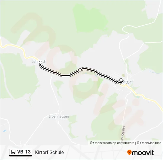 VB-13 Bus Line Map