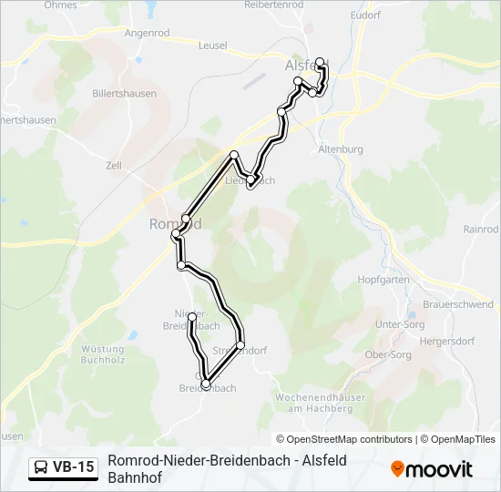 VB-15 Bus Line Map