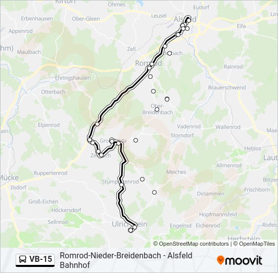 VB-15 Bus Line Map