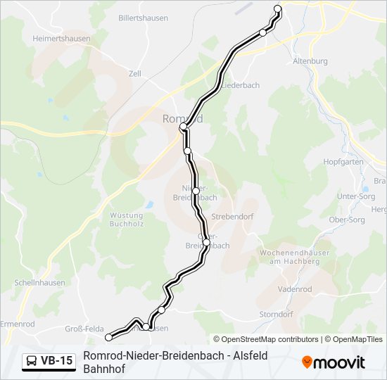 VB-15 Bus Line Map