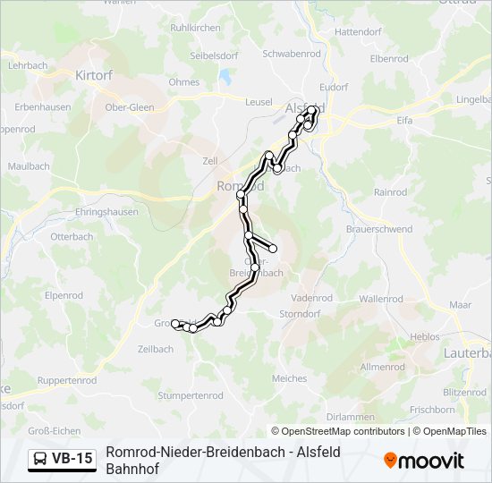 VB-15 Bus Line Map