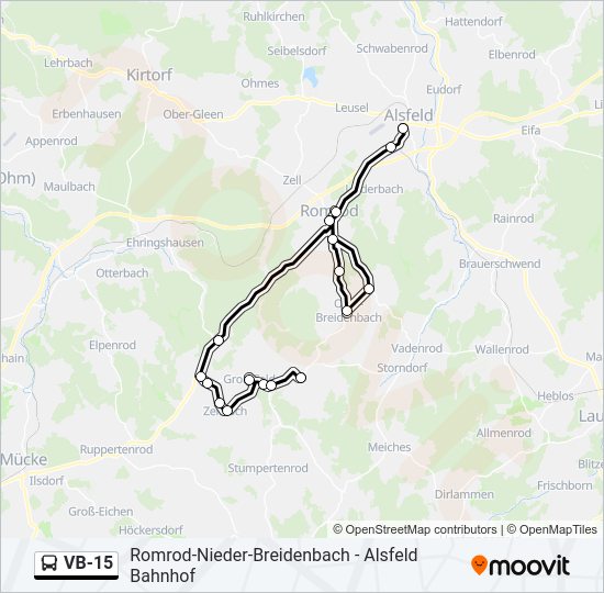 VB-15 Bus Line Map