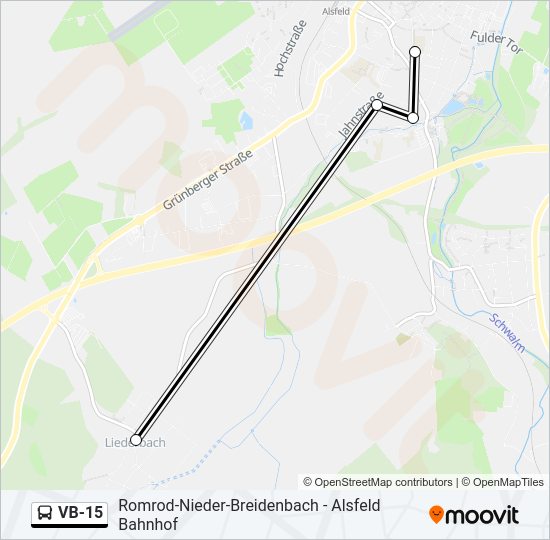 VB-15 Bus Line Map
