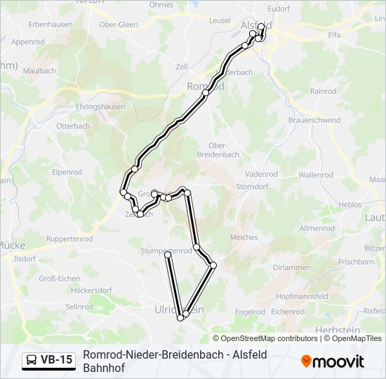 VB-15 Bus Line Map