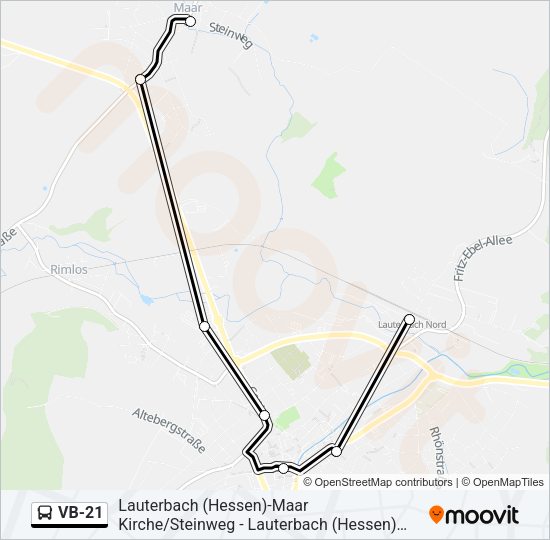 VB-21 Bus Line Map