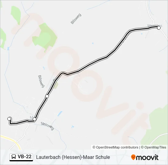 VB-22 Bus Line Map