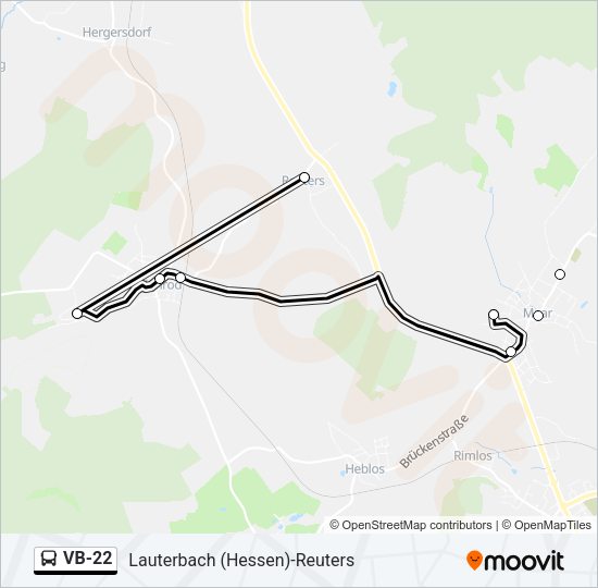 VB-22 Bus Line Map