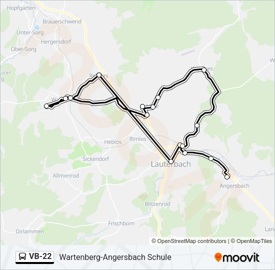 VB-22 Bus Line Map