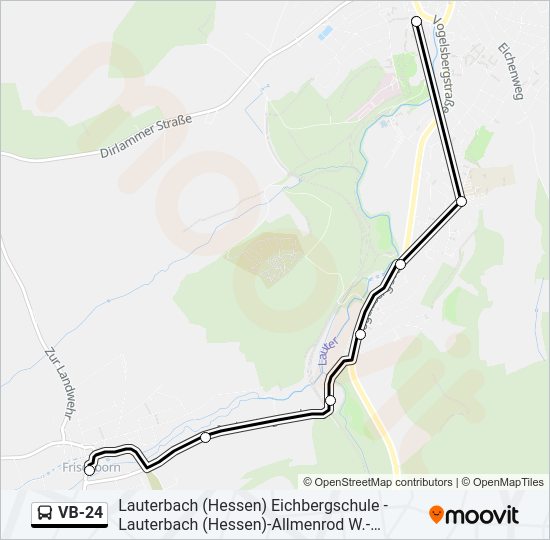 VB-24 Bus Line Map