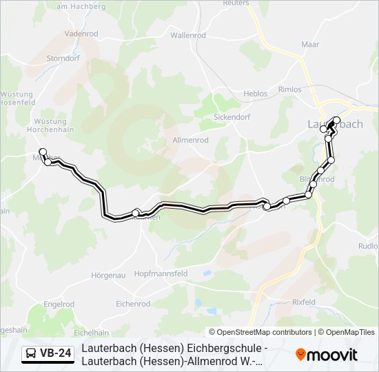 VB-24 Bus Line Map