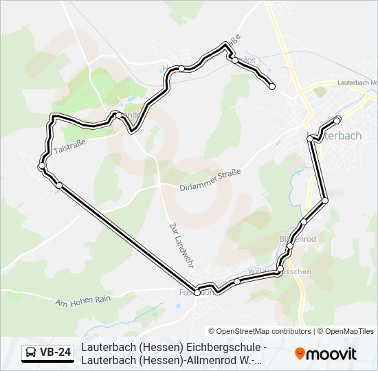 VB-24 Bus Line Map