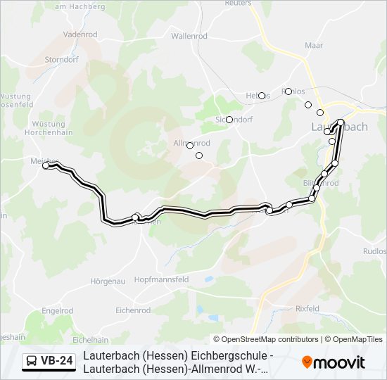 VB-24 Bus Line Map