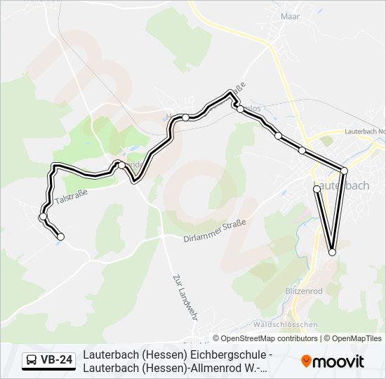 VB-24 Bus Line Map