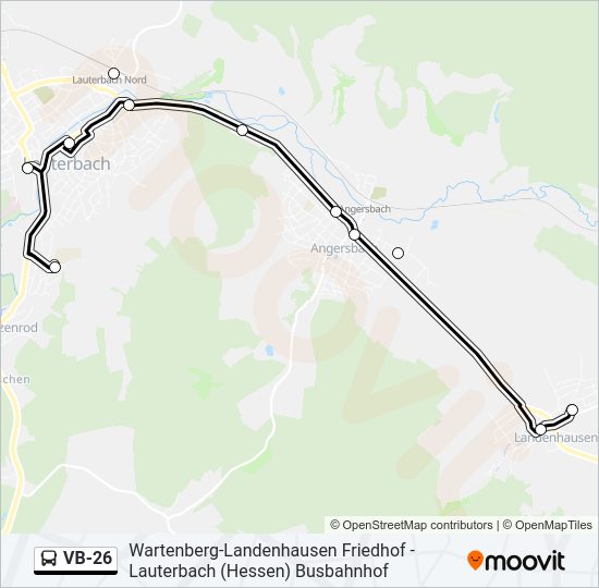 VB-26 Bus Line Map