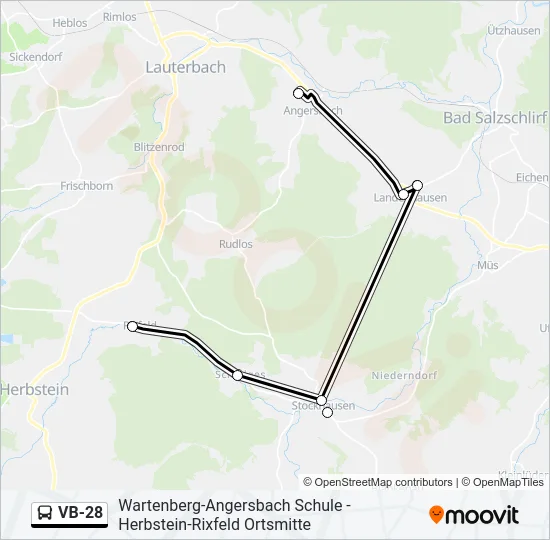 VB-28 Bus Line Map