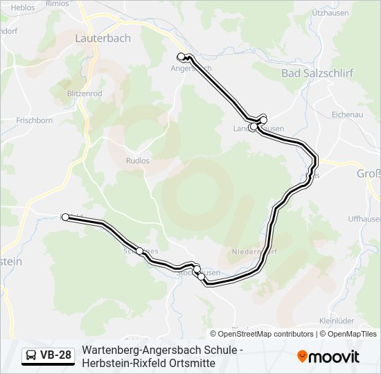 VB-28 Bus Line Map