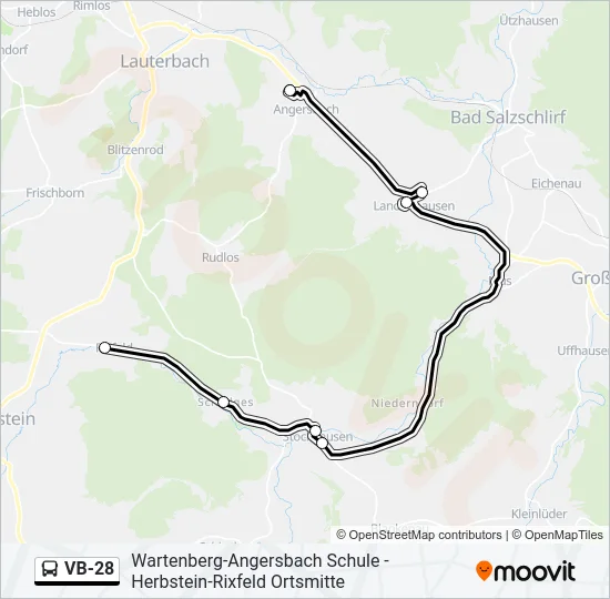 VB-28 Bus Line Map