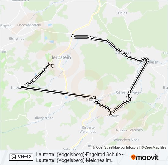VB-42 Bus Line Map