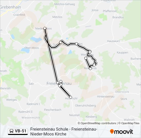VB-51 Bus Line Map