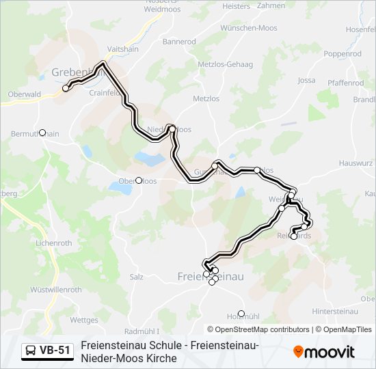 VB-51 Bus Line Map
