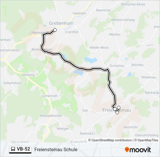 VB-52 Bus Line Map