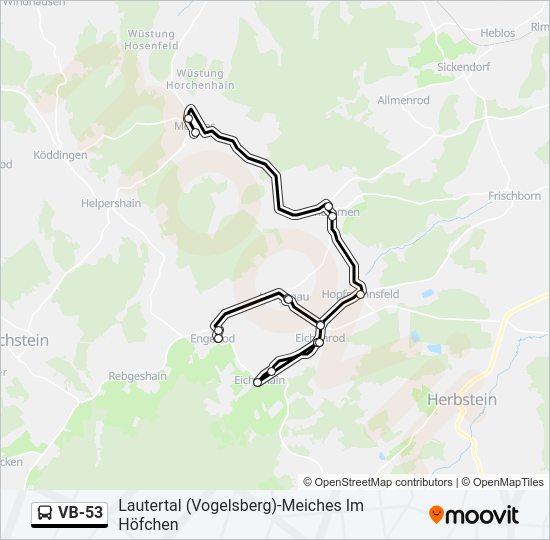 VB-53 Bus Line Map