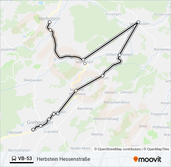VB-53 Bus Line Map