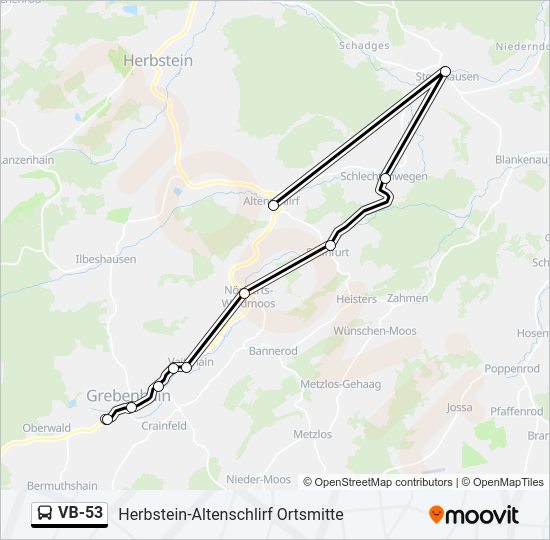 VB-53 Bus Line Map