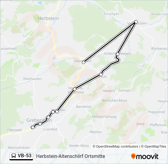 VB-53 Bus Line Map
