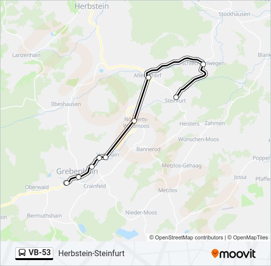 VB-53 Bus Line Map