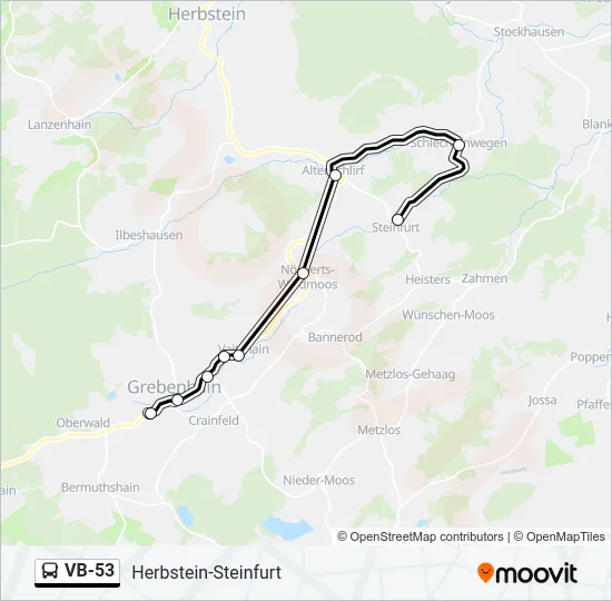 VB-53 Bus Line Map