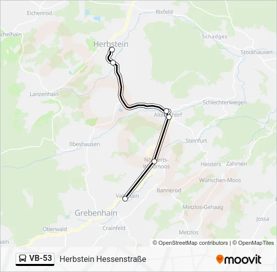 VB-53 Bus Line Map