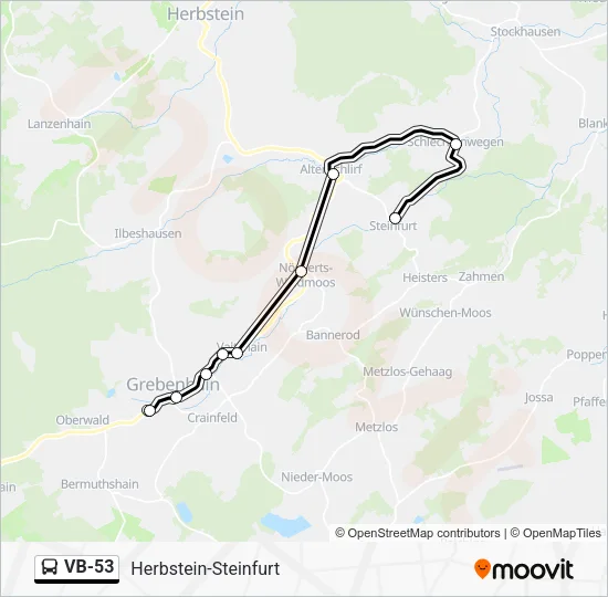 VB-53 Bus Line Map