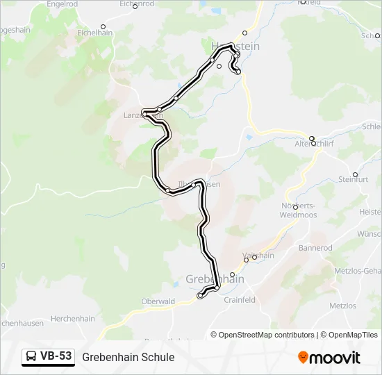 VB-53 Bus Line Map