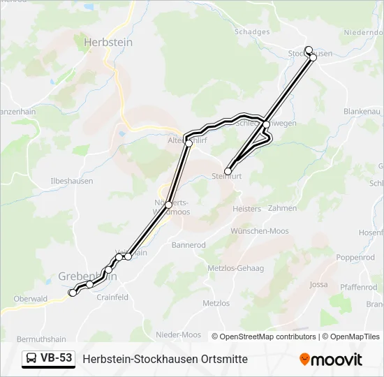 VB-53 Bus Line Map