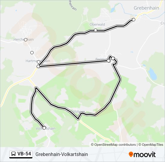 VB-54 Bus Line Map