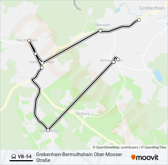 VB-54 Bus Line Map