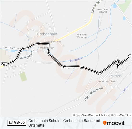 VB-55 Bus Line Map